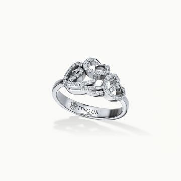 Cloud Love Diamond Ring White Gold