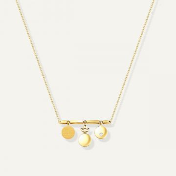 Evolve S Diamond Pendant Yellow Gold