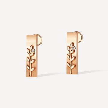 Leove Diamond Earring Pink Gold