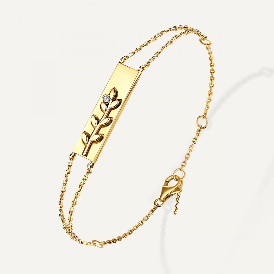 Leove Diamond Bracelet Yellow Gold