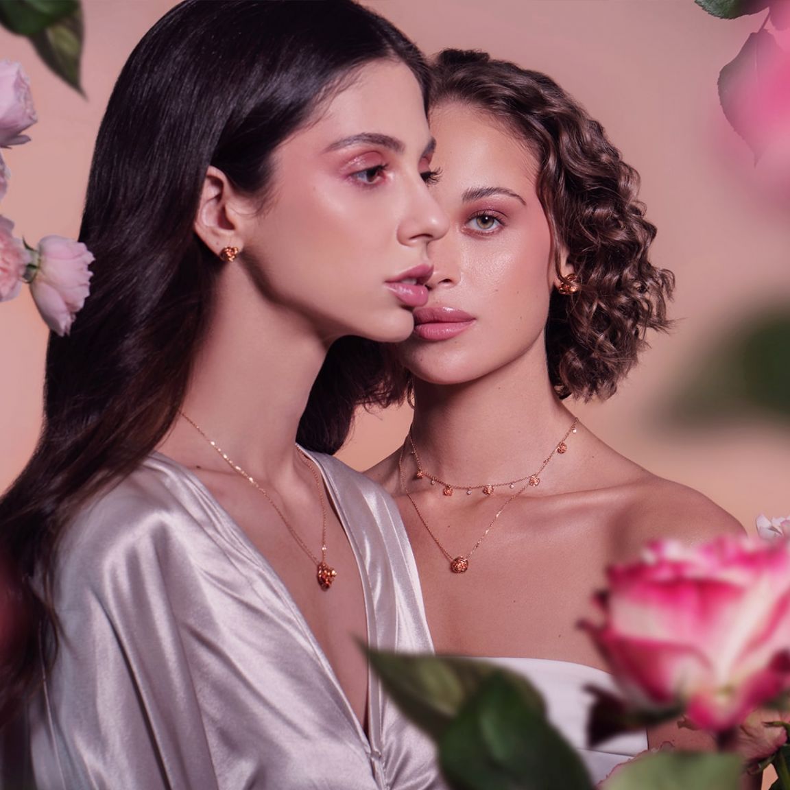 Rose Thank You Gold Pendant Yellow Gold