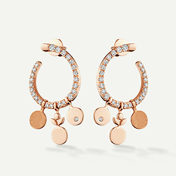 evolve gold diamond earring
