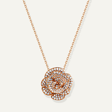diamond pendant rose thank you