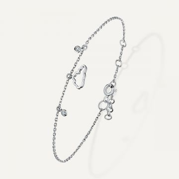 Cloud Love Mini Bracelet White Gold