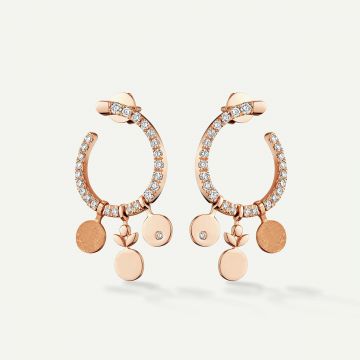 Evolve F Diamond Earring Pink Gold