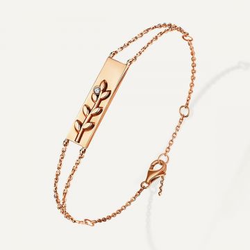 Leove Diamond Bracelet Pink Gold