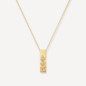 Leove Diamond Pendant Yellow Gold