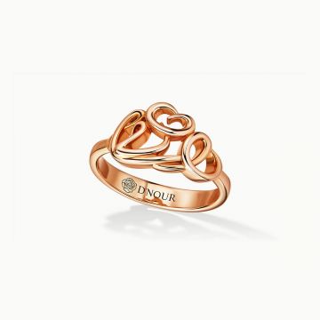 Cloud Love Gold Ring Pink Gold