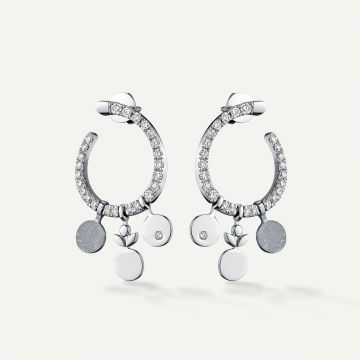 Evolve F Diamond Earring White Gold