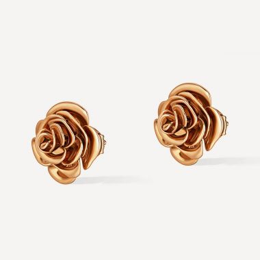Rose Thank You Gold Earring