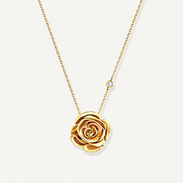 diamond pendant rose thank you