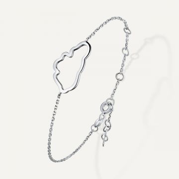 Cloud Love Gold Line Bracelet White Gold