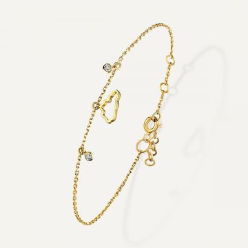 Cloud Love Mini Bracelet Yellow Gold