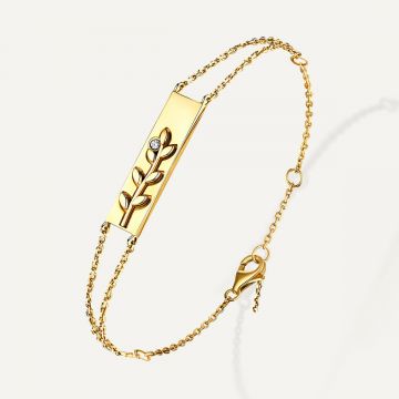 Leove Diamond Bracelet Yellow Gold
