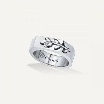 Leove Band Diamond Ring White Gold