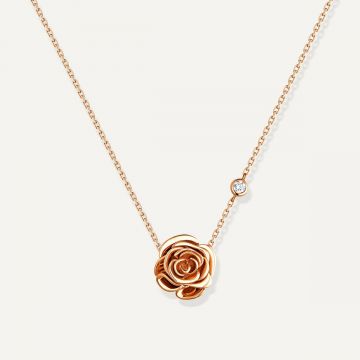 Rose Thank You Gold Mini Pendant Pink Gold