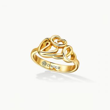 Cloud Love Gold Ring Yellow Gold