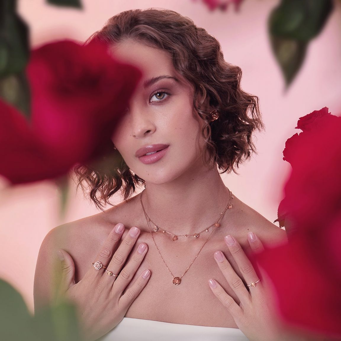 Rose Thank You Gold Mini Ring